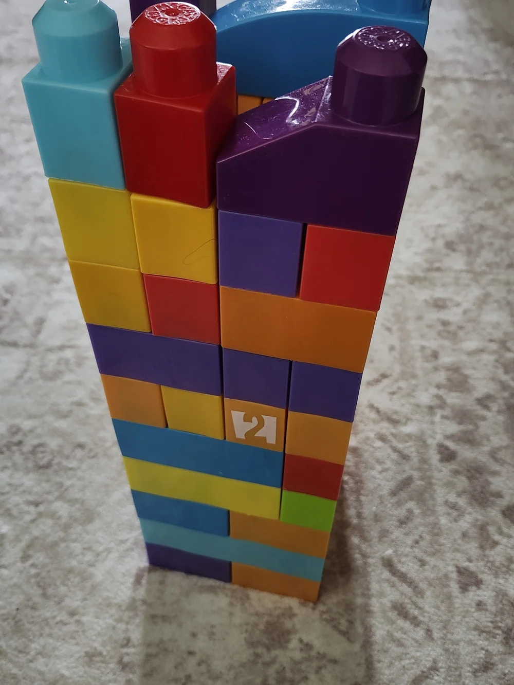 70  Stacking Building Blocks Tower - Multicolor